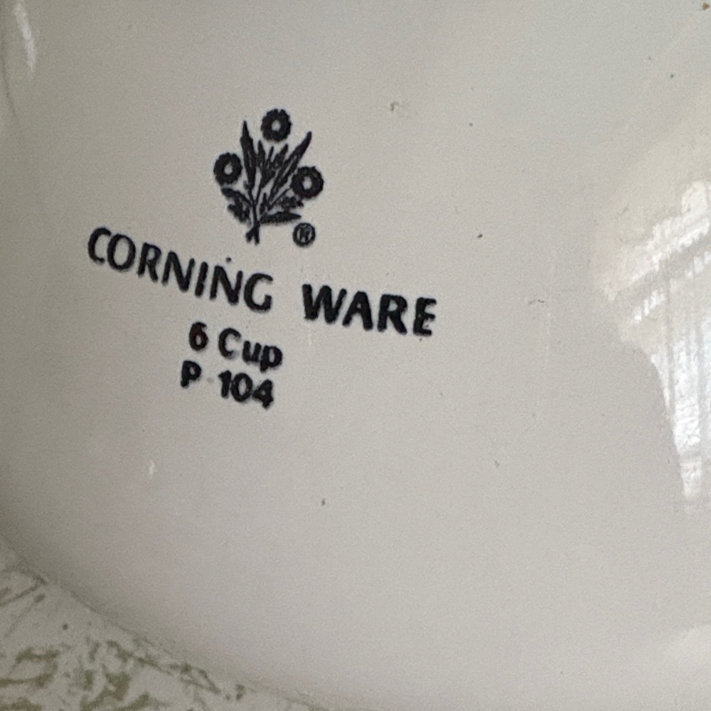 Corningware White Coffee Pot with Floral Design - Picture 6 of 6